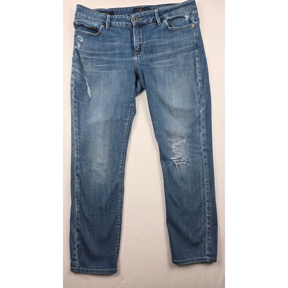 Lucky Brand Womens Lolita Skinny Jeans Medium Wash Distressed Size 12 31